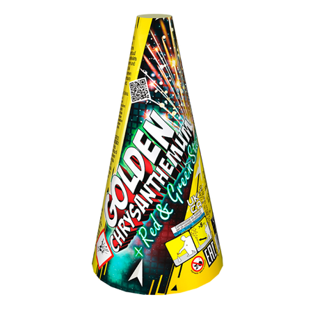 Gold Chrysanthenum+Red & Green Stars JF91 F2 40/1