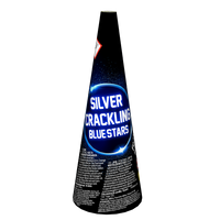 Silver Crackling Blue Stars JF90  F2  20/1