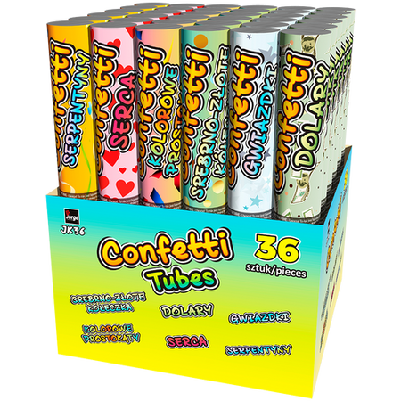 Konfetti Tubes Serpentyny JK36SR 36/1